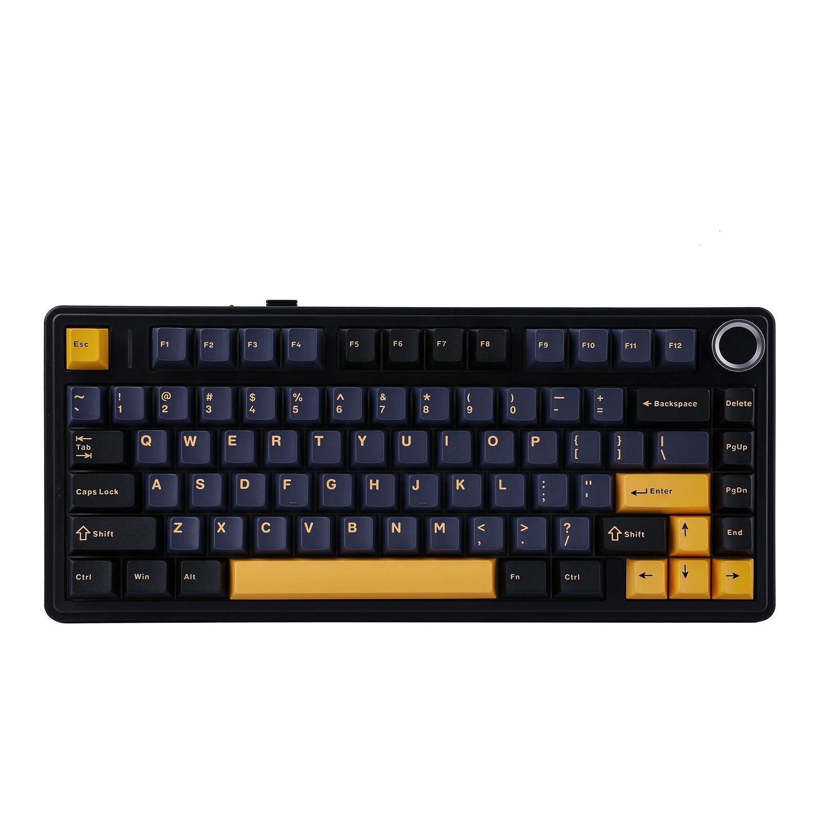 Compact Wireless RGB Keyboard with Gasket Structure and Knob Control
