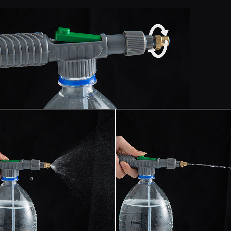 Adjustable Drink Bottle Spray Head Nozzle, High Pressure Air Pump Manual Sprayer, Agriculture Tools