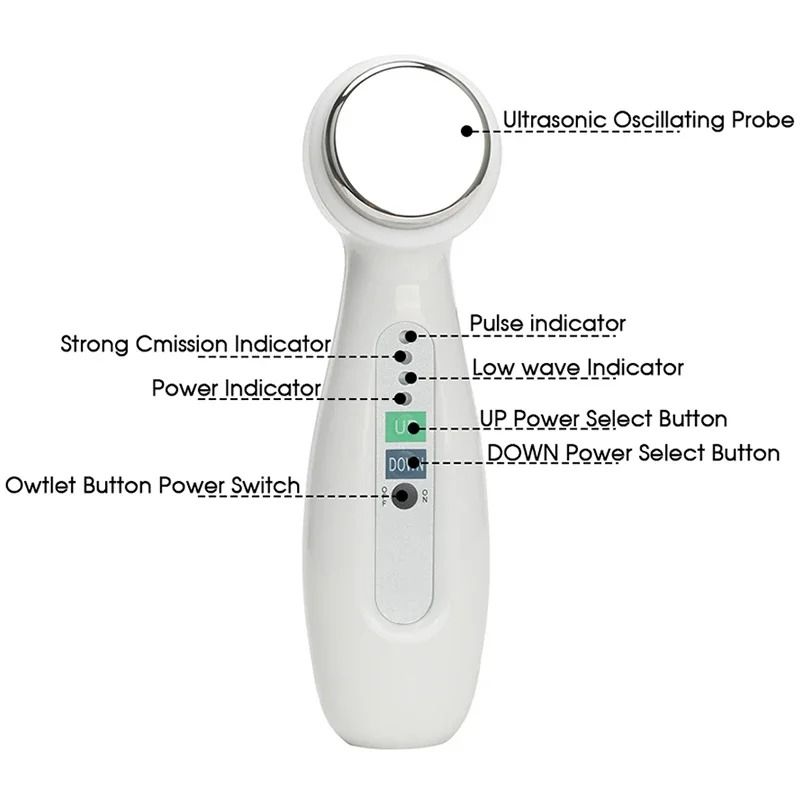 1MHz Cavitation Ultrasonic Facial Cleaner Body Slimming Massager Spa Skin Tightening