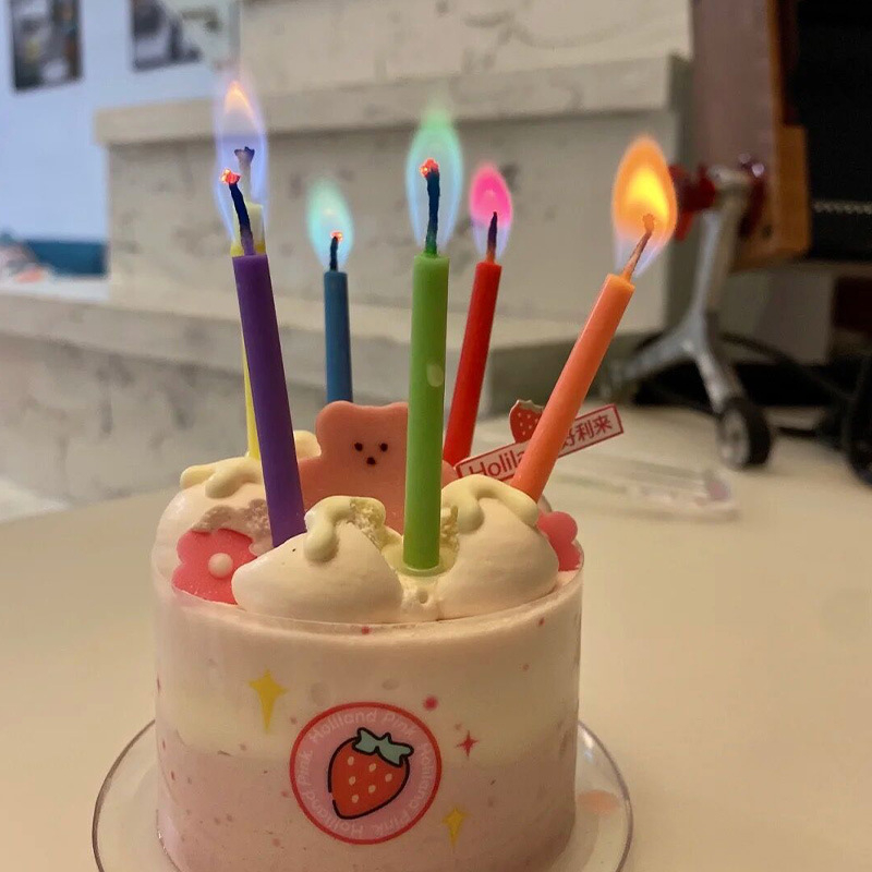 Creative Colorful Flame Candles, Birthday Candles, Party Festival Atmosphere Props