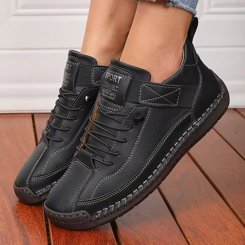 Women's Mid-Top Boots – Retro British Style Anti-Slip Workwear Shoes with Fashionable Design
