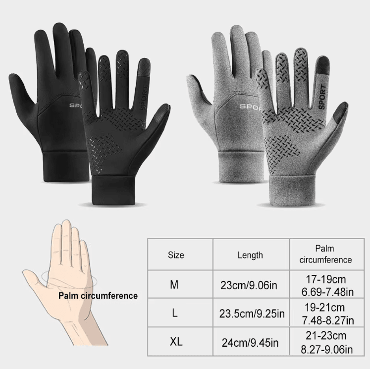 GTUBIKE Waterproof Winter Cycling Gloves Touchscreen Windproof Anti-Slip Sports Gloves