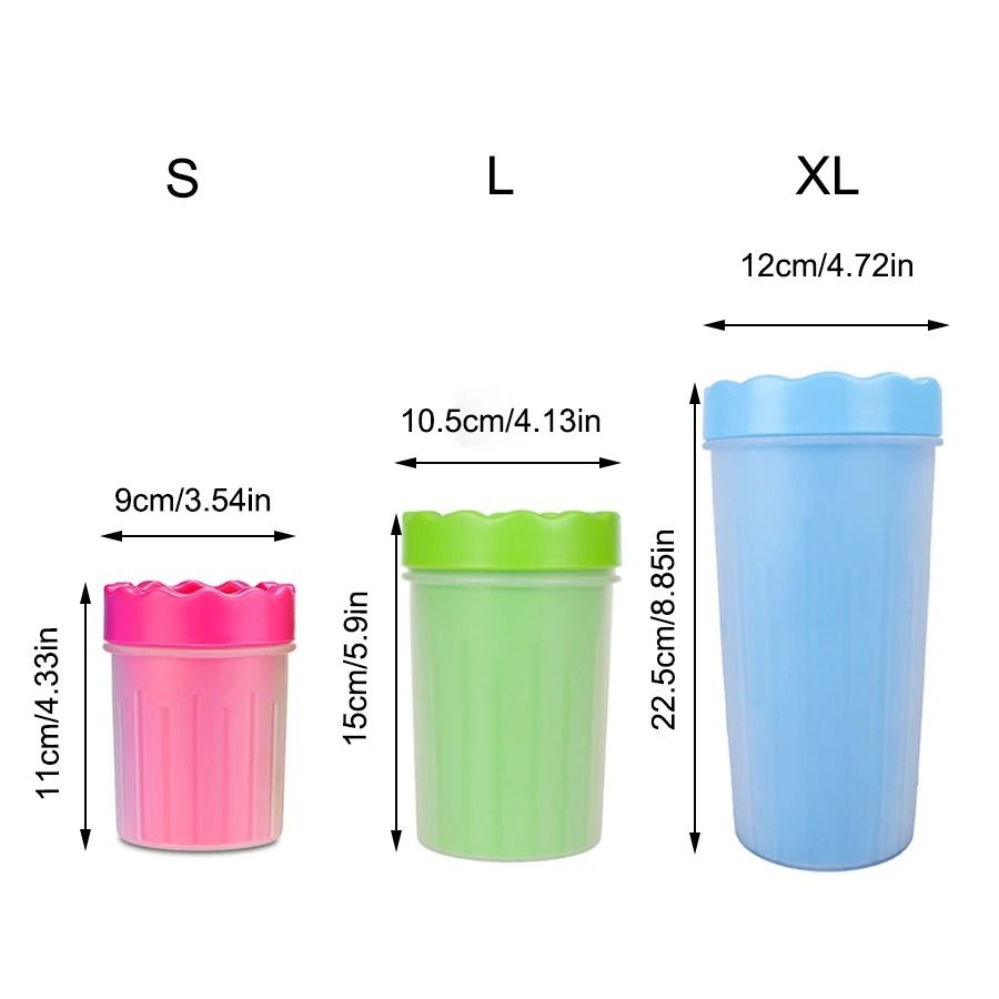 Pet Paw Cleaning Cup with Soft Silicone Brush