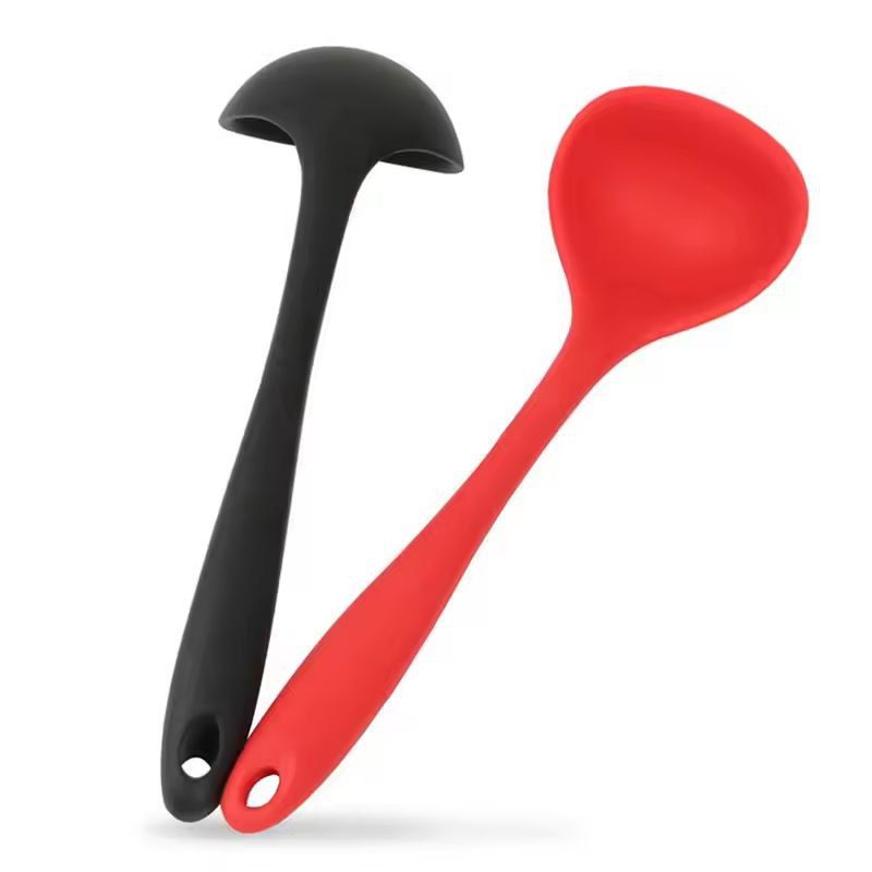 Silicone Flex-Handle Ladle – Heat-Resistant Non-Stick Soup & Sauce Spoon