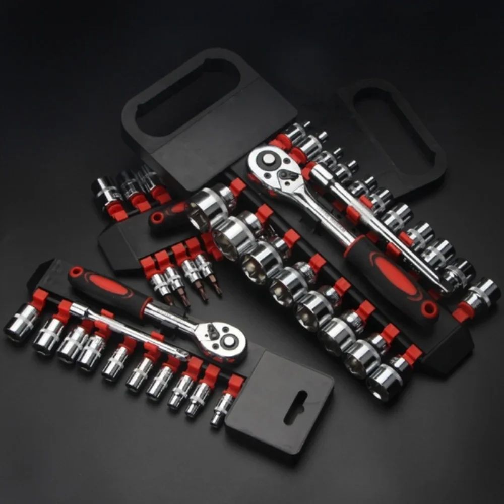 12-Piece Metric Ratchet Socket Set – Portable Motorcycle & Bike Repair Tool Kit