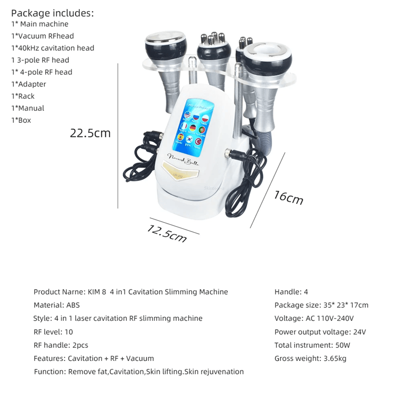 4 in 1 Cavitation Slimming and Skin Tightening Beauty Device