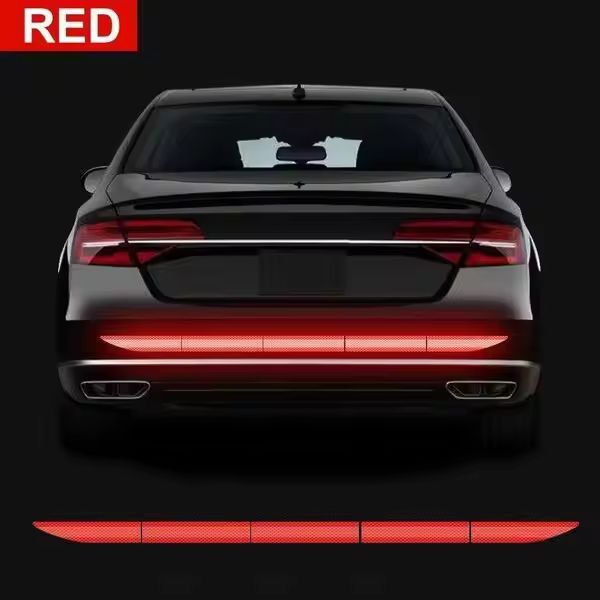 Premium Car Reflective Safety Tape – High-Visibility Trunk & Bumper Warning Sticker