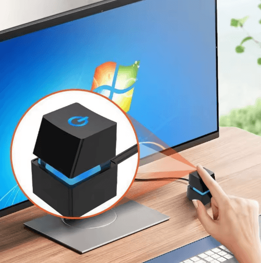 External Desktop Power Switch Button with Blue LED 1.8m PC Power On and Off Extension Cable