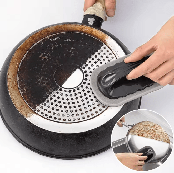 CleanForce Magic Emery Sponge Brush Rust and Stain Eraser Cleaner