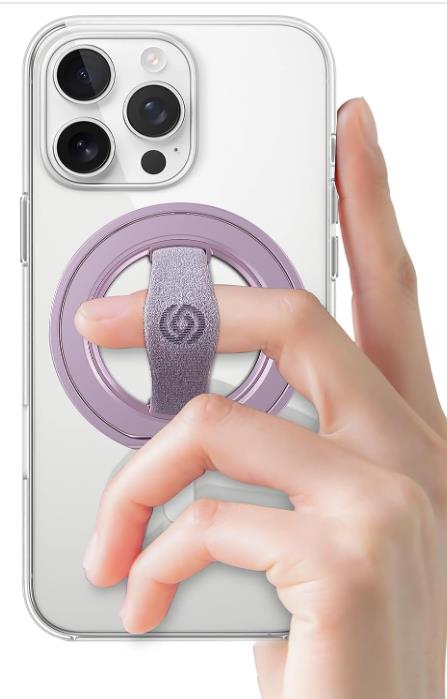 MagOne MagSafe Phone Grip Stand Magnetic Ring Holder with Finger Strap