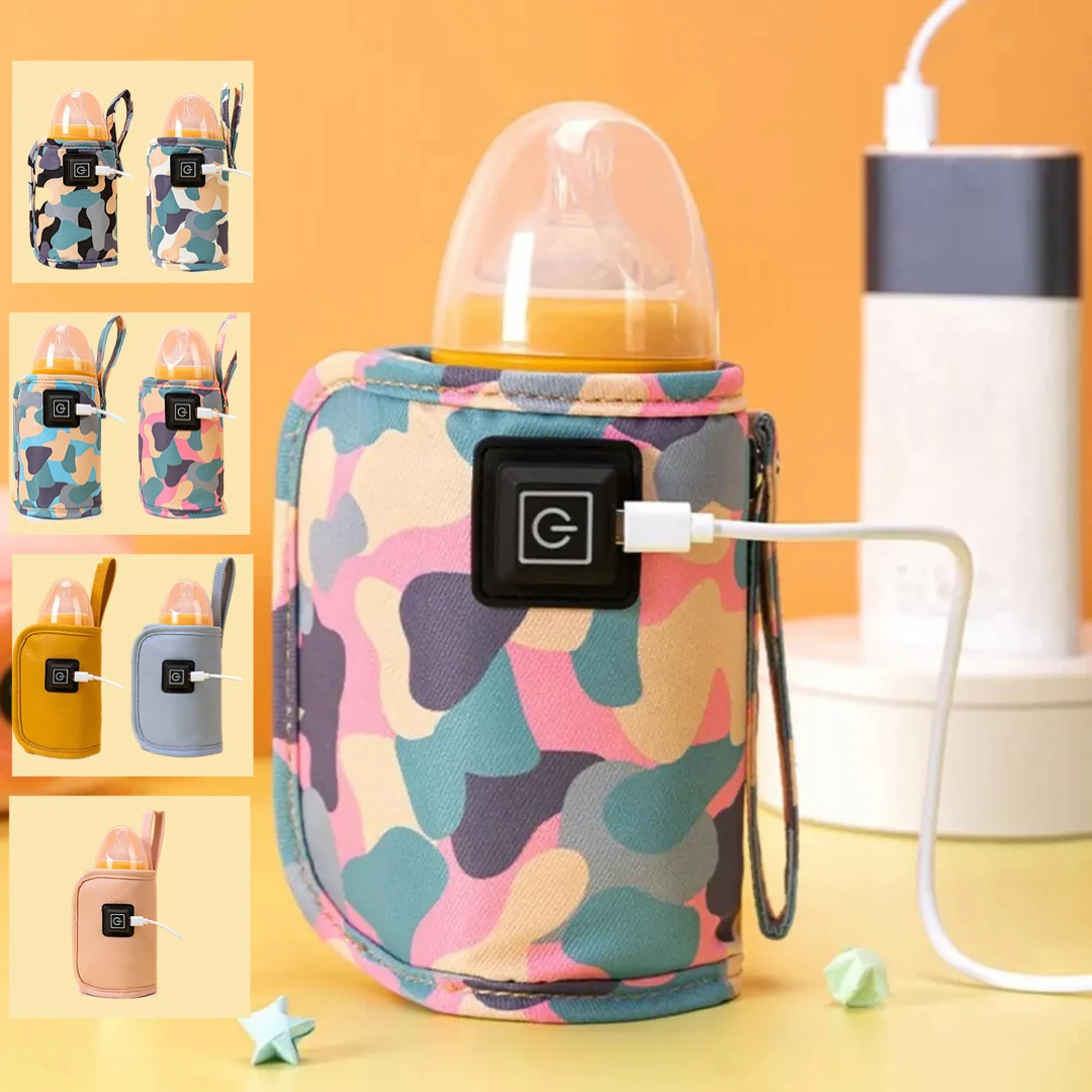 Portable USB Milk Bottle Warmer for Travel and Baby Feeding – Insulated Nursing Bottle Heater