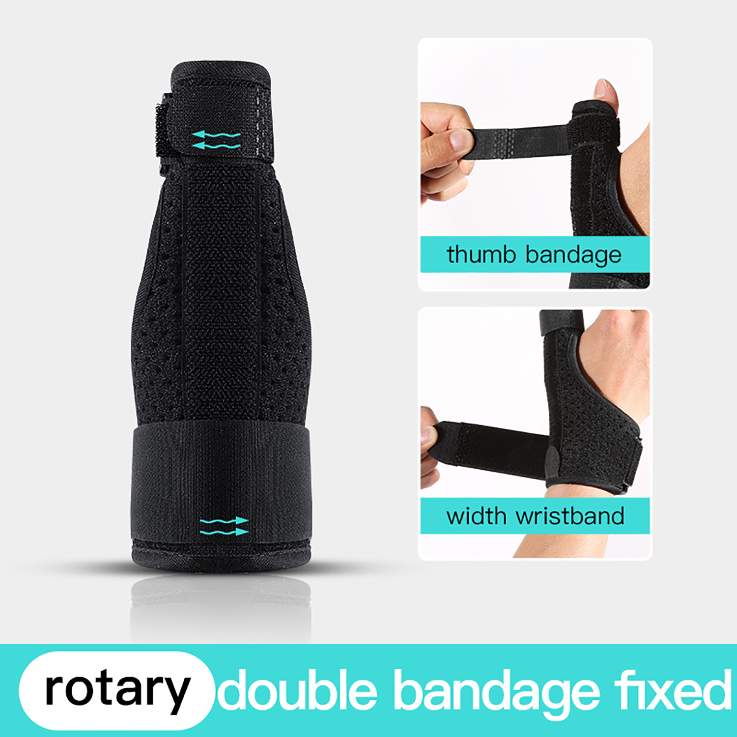 Wrist & Thumb Support Brace, Carpal Tunnel Relief with Steel Splint Stabilizer