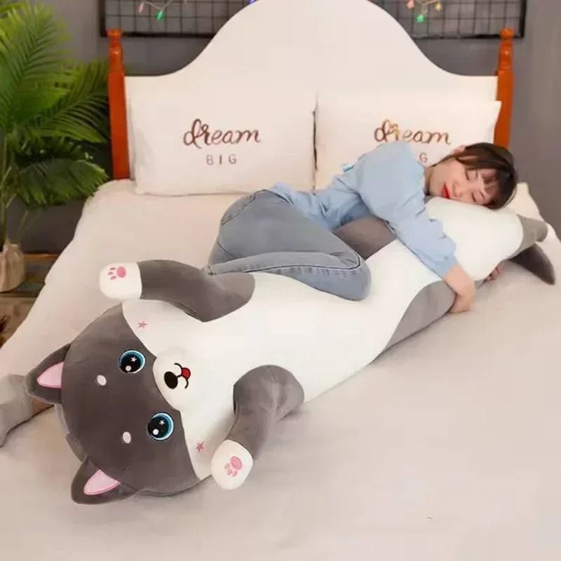 Ergonomic Husky Body Pillow & Comfort Cushion