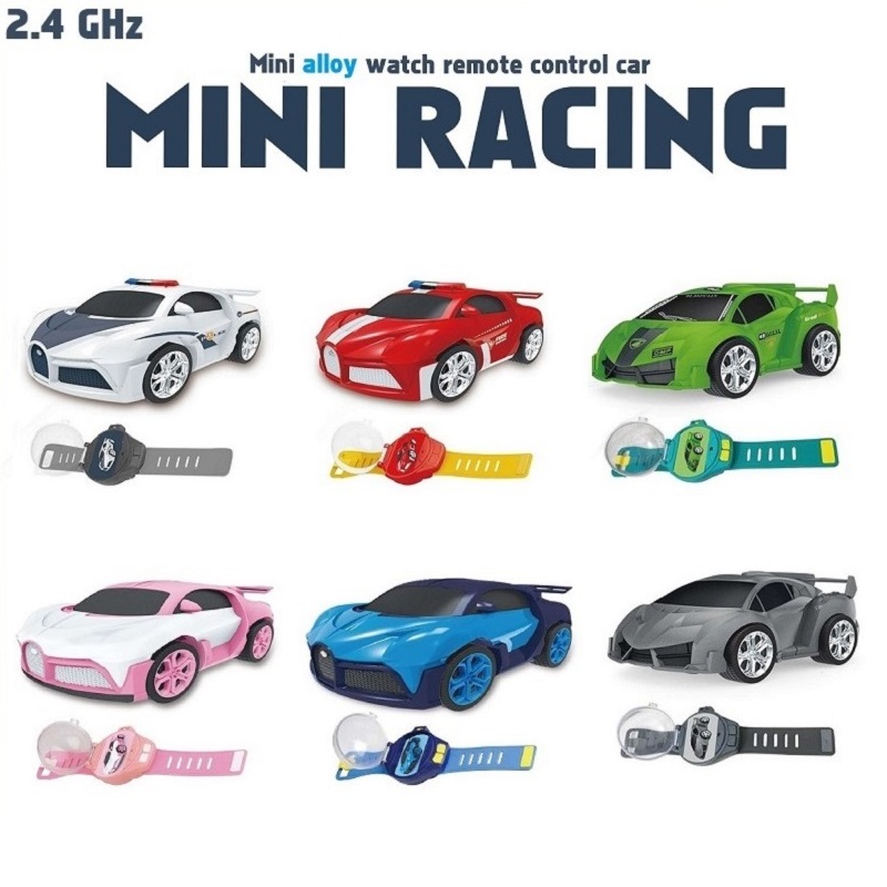 Mini Watch Car Parent Child Interaction, Remote Control Car Electric Alloy, Children's Watch Racing Toy Gift