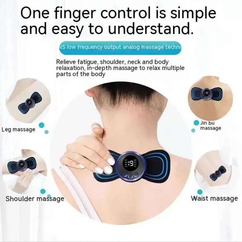 Mini EMS Neck and Body Muscle Stimulator Massager