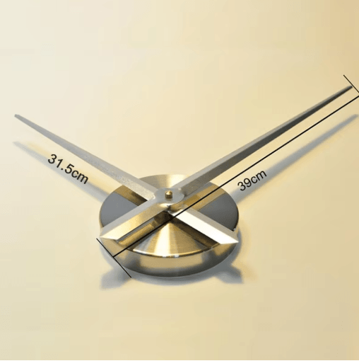 DIY 3D Large Wall Clock Kit Modern Quartz Mechanism with Big Clock Hands