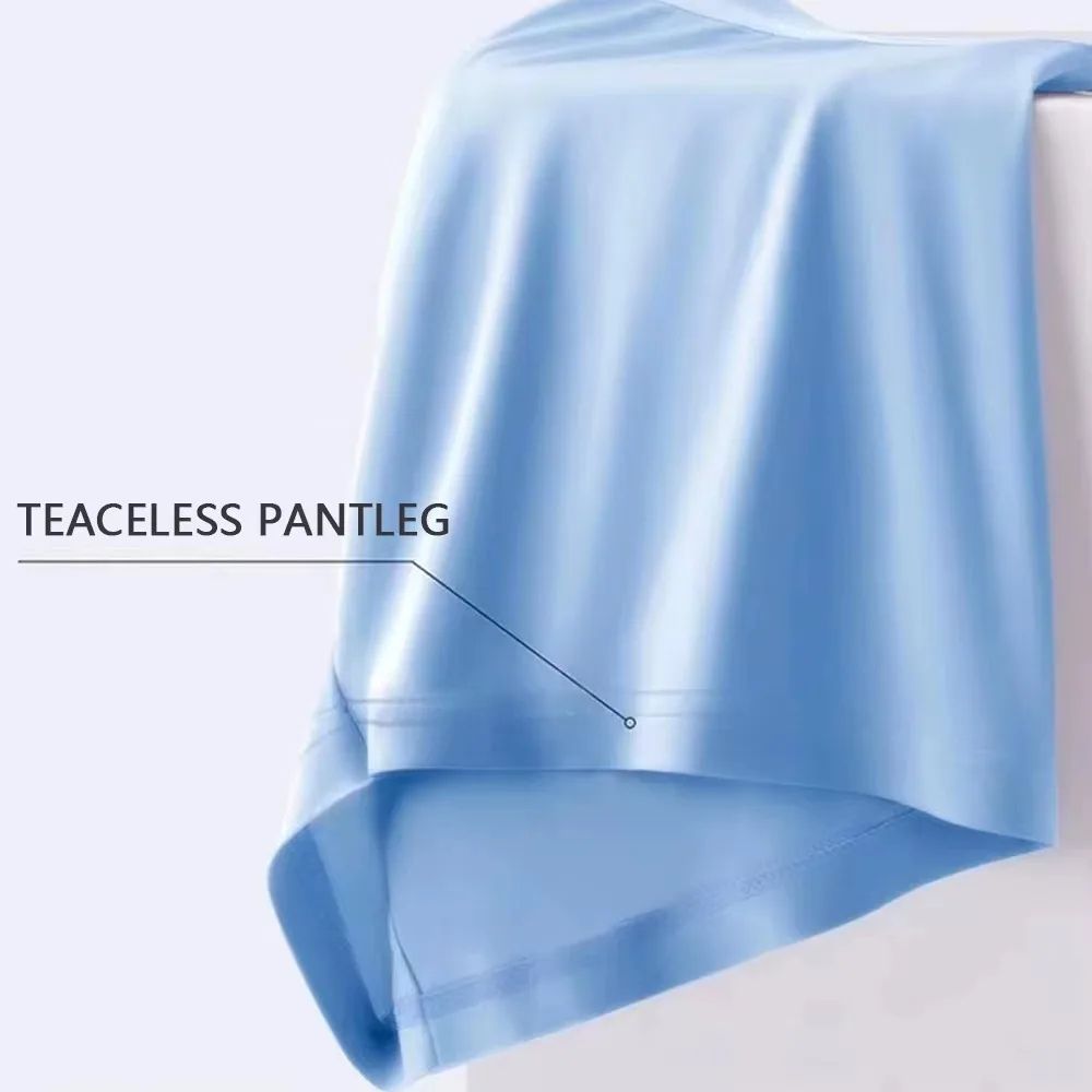 Men Ice Silk Boxer Briefs, Ultra-Breathable, Moisture-Wicking Underwear