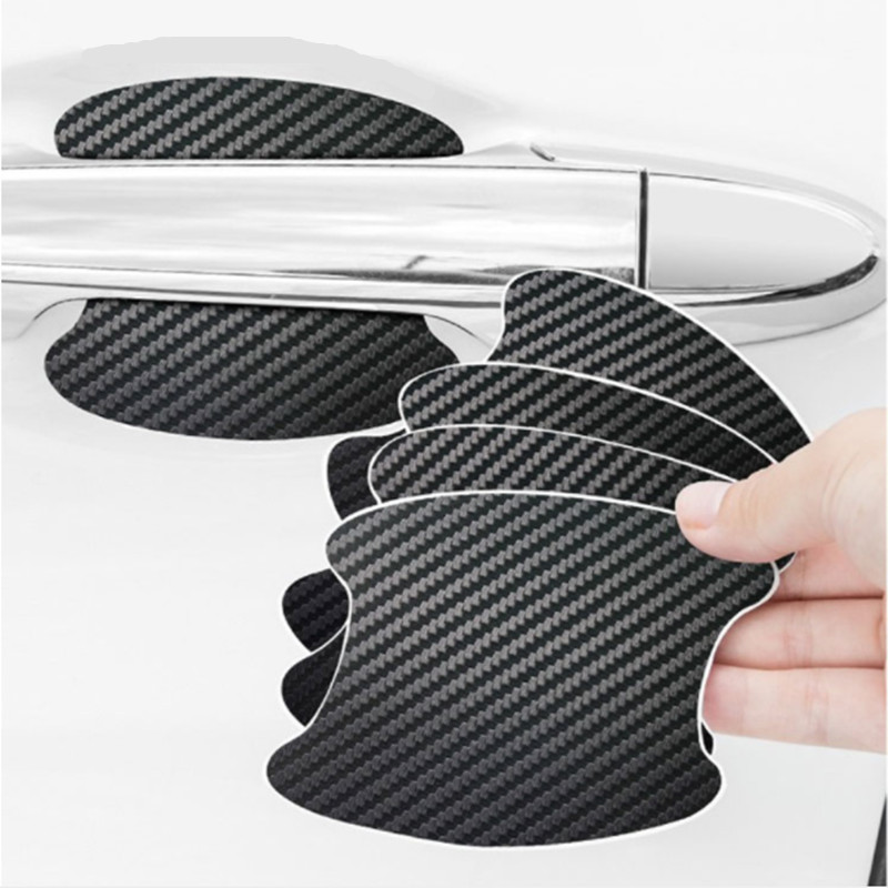 Car Door Sticker Carbon Fiber Scratches Resistant Cover Auto Handle Protection Film for Exterior Styling