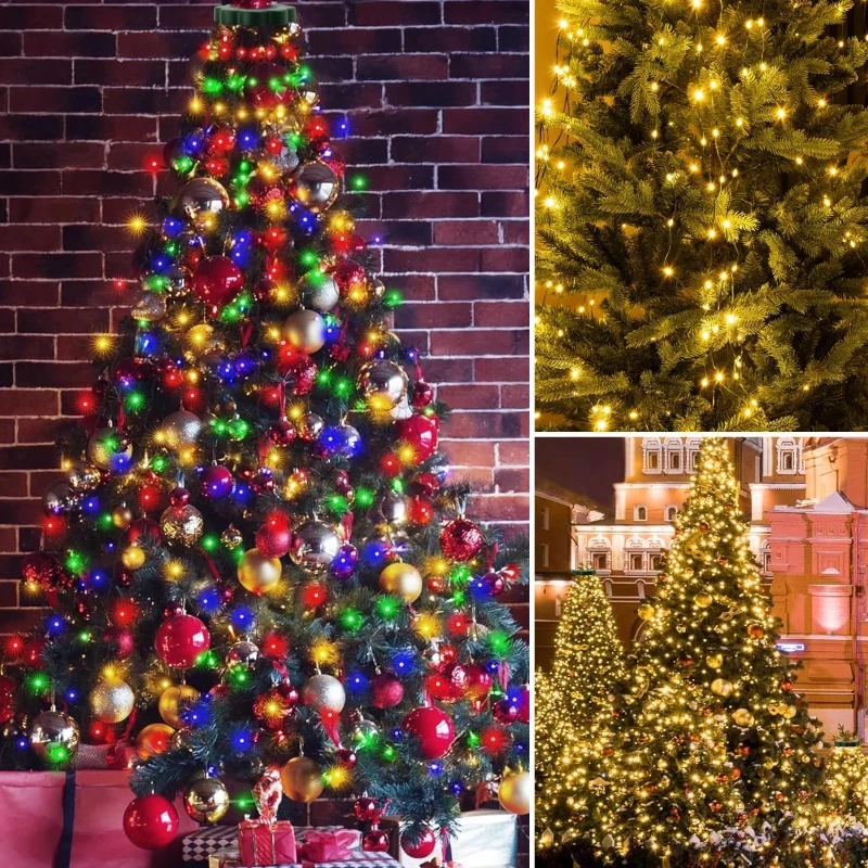 Waterproof USB LED String Lights, Christmas Tree Fairy Lights with 8 Modes for Indoor Garden Wedding Decor