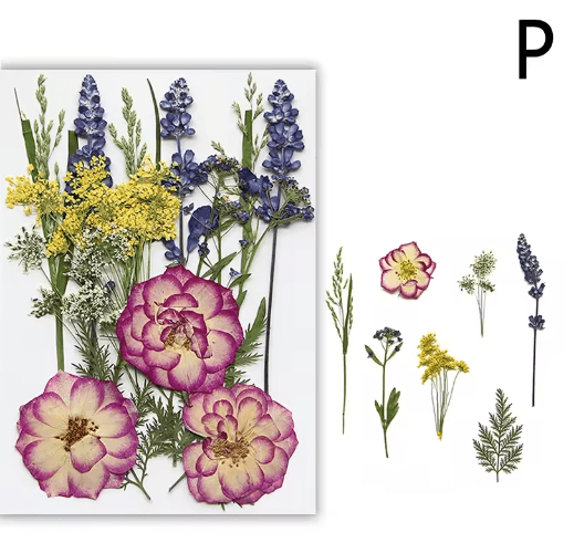 Natural Dried Flower Resin Fillings – Real Pressed Flowers for Nail Art & DIY Crafts