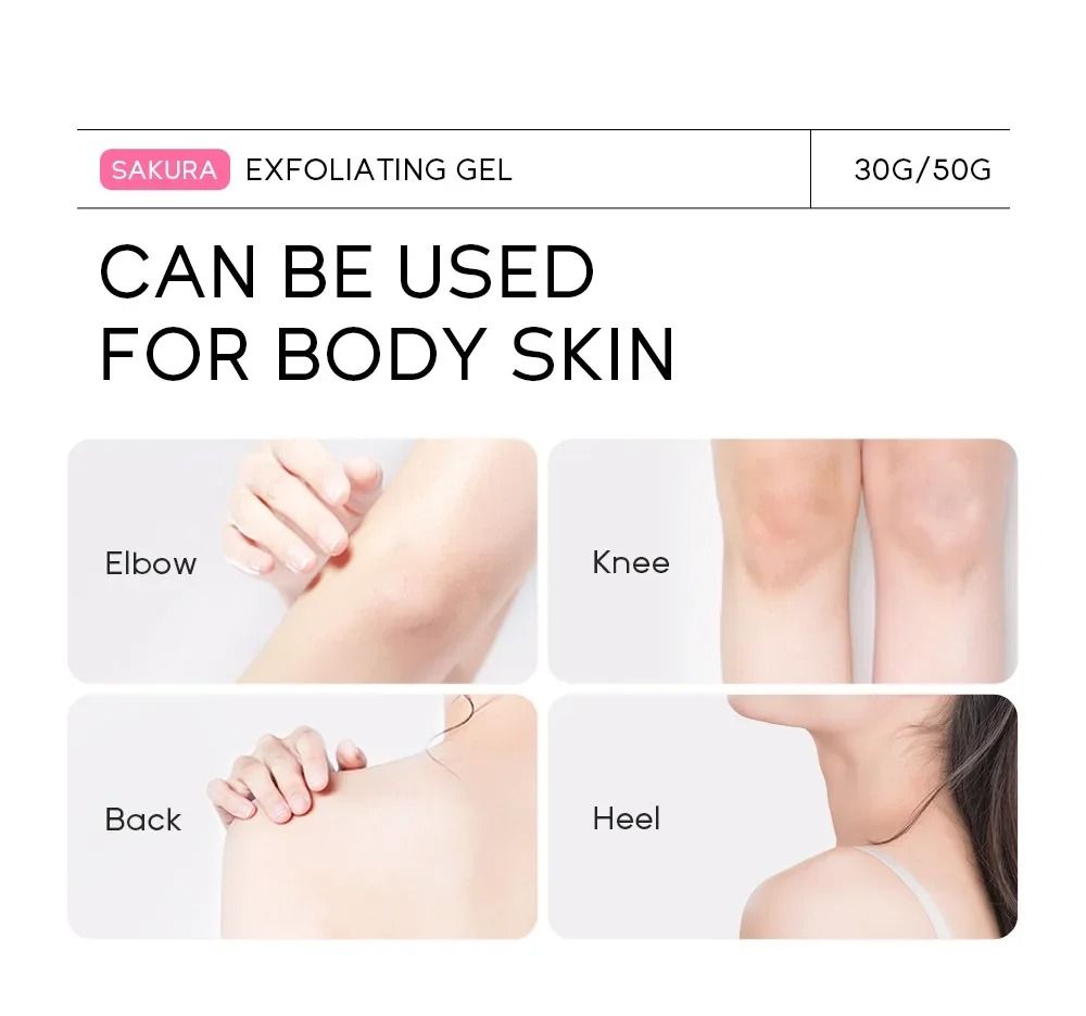 Sakura Exfoliating Peeling Gel Moisturizing Nourishing Facial Scrub Skin Care