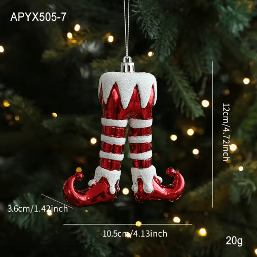 Cute Christmas Tree Hanging Ornament – Cartoon Holiday Pendant Decoration