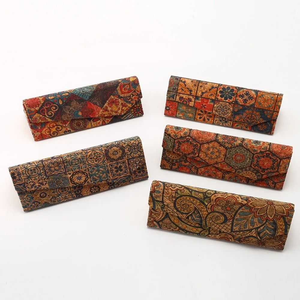 Retro Totem Folding Triangle Glasses Case