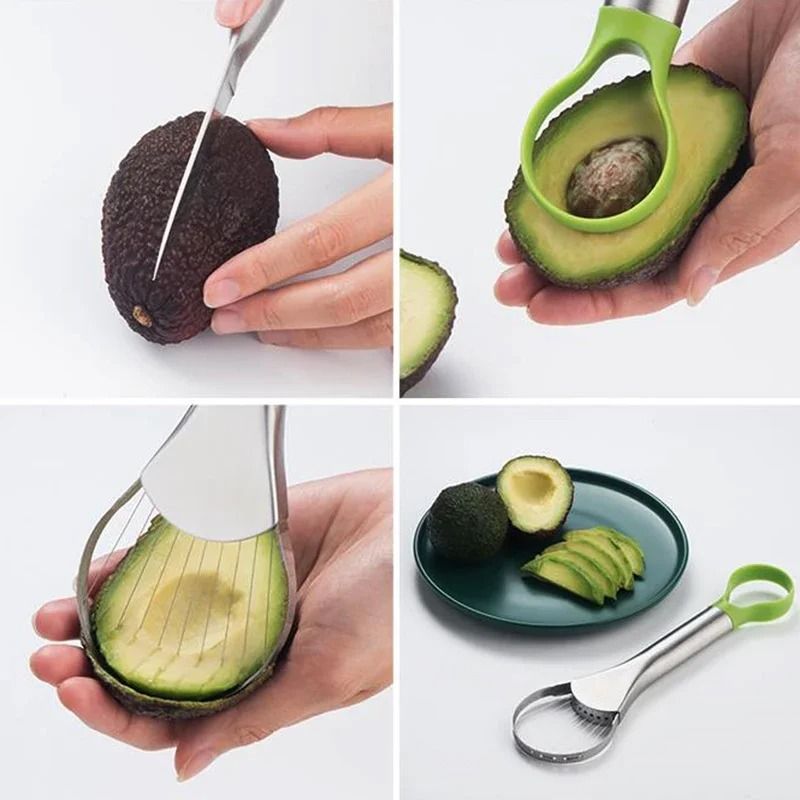 2-in-1 Stainless Steel Avocado Precision Slicer & Peeler