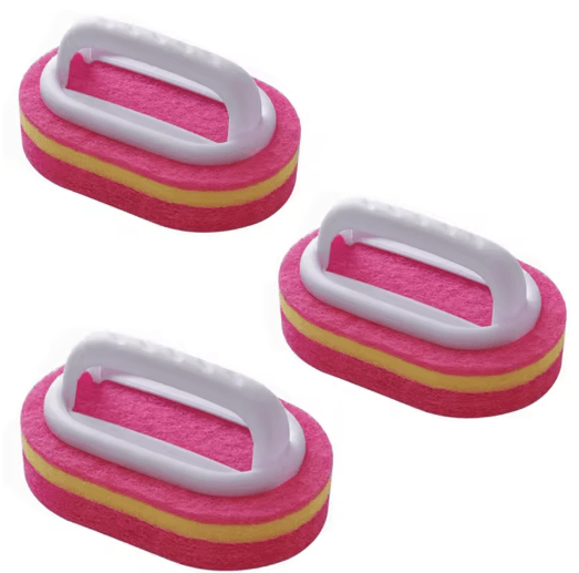 Magic Handle Multi-Surface Cleaning Sponge Brush Set