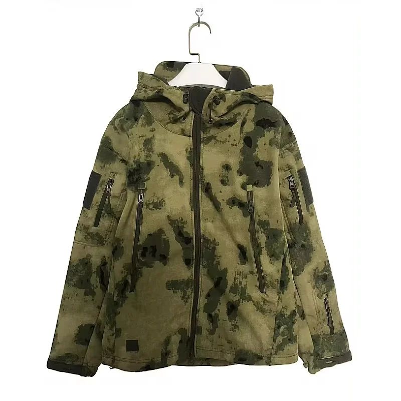 Men's Tactical Shark Skin Soft Shell Jacket – Windproof Waterproof Military Hooded Combat Bomber Coat