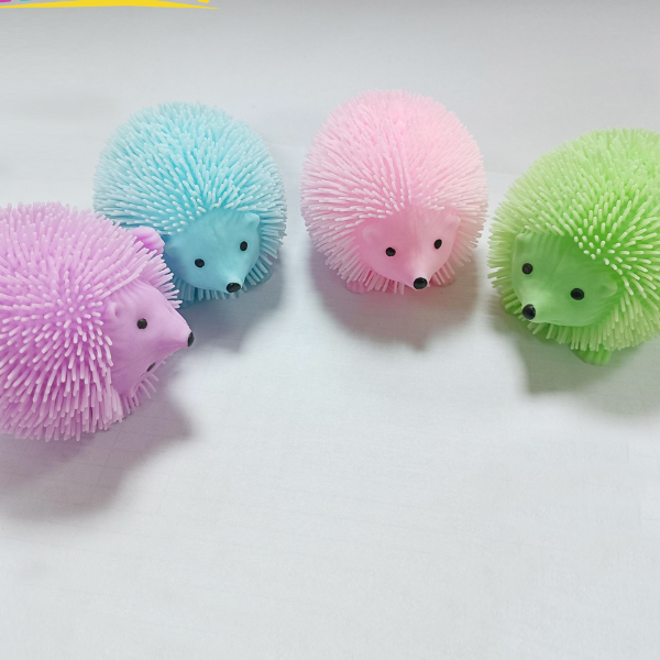 Cute Animal Stress Relief Fidget Squeeze Ball – Glitter Spiky Sensory Toy for Adults