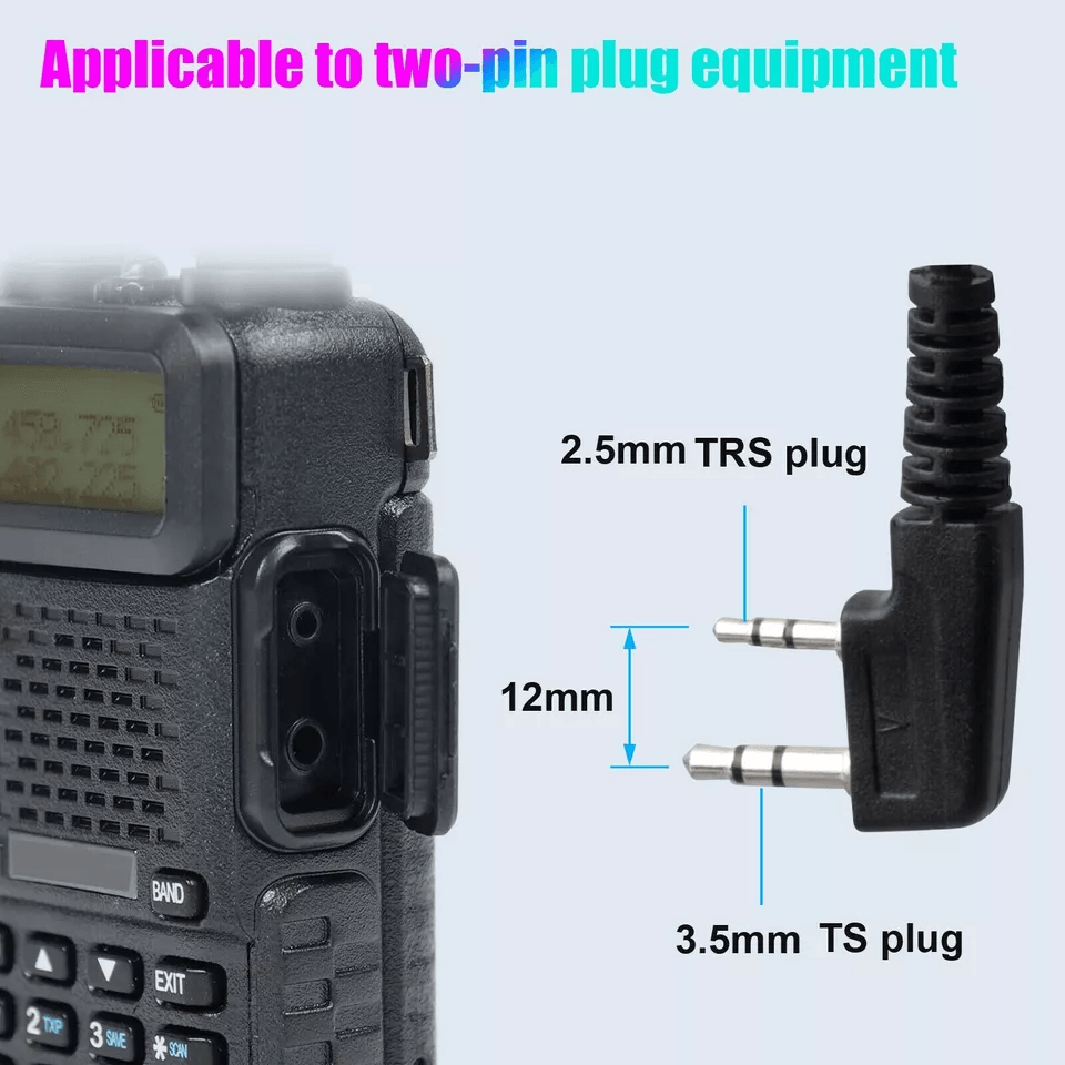 FBI-Style Security Walkie Talkies Earpiece Earphone Mic Radio