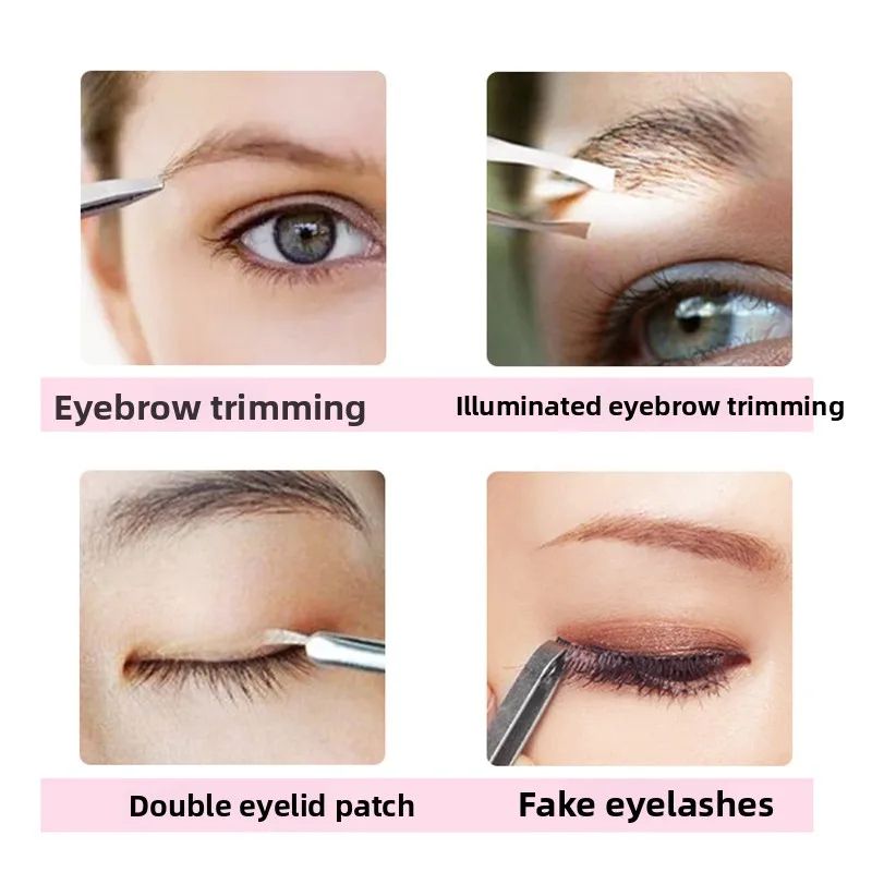 LED Light Precision Eyebrow Tweezers