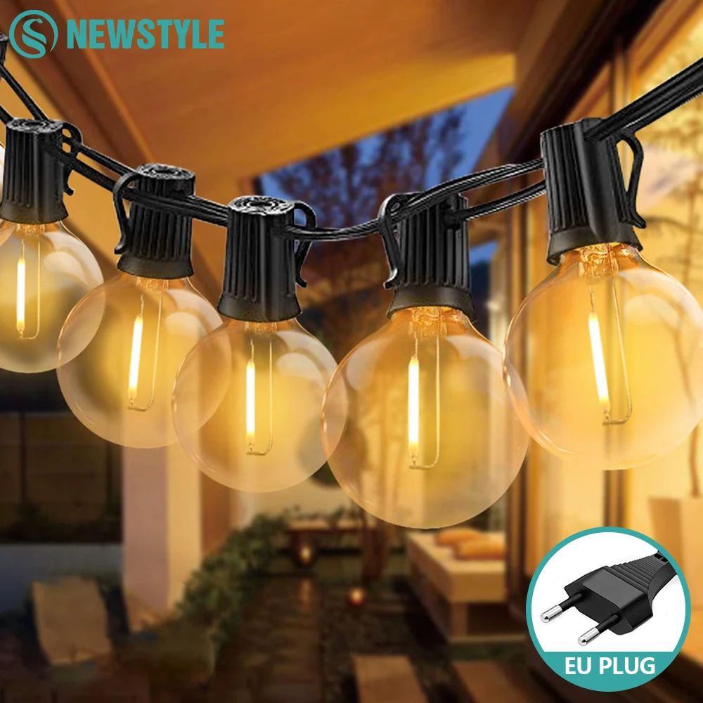 30 M G40 LED Outdoor String Lights 50 Bulbs