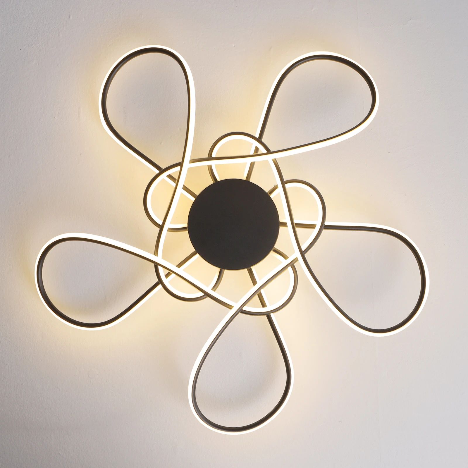 Modern Gold LED Chandelier Ceiling Light Fixture