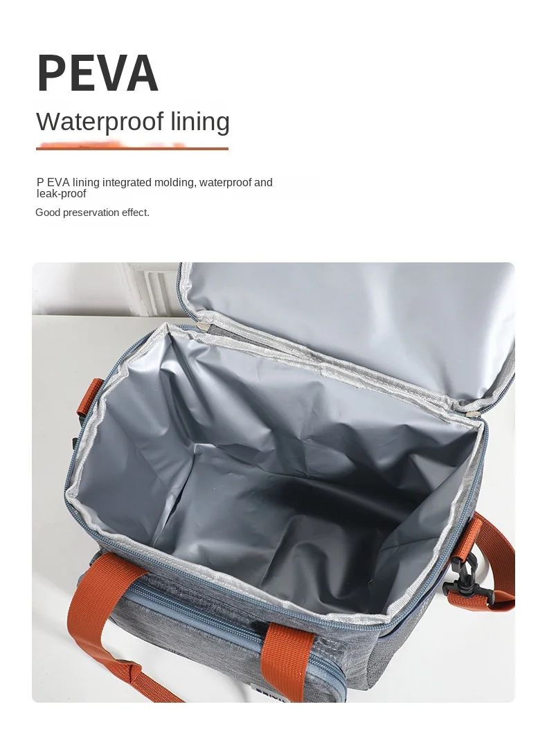 Double Layer Large Capacity Insulated Lunch Bag