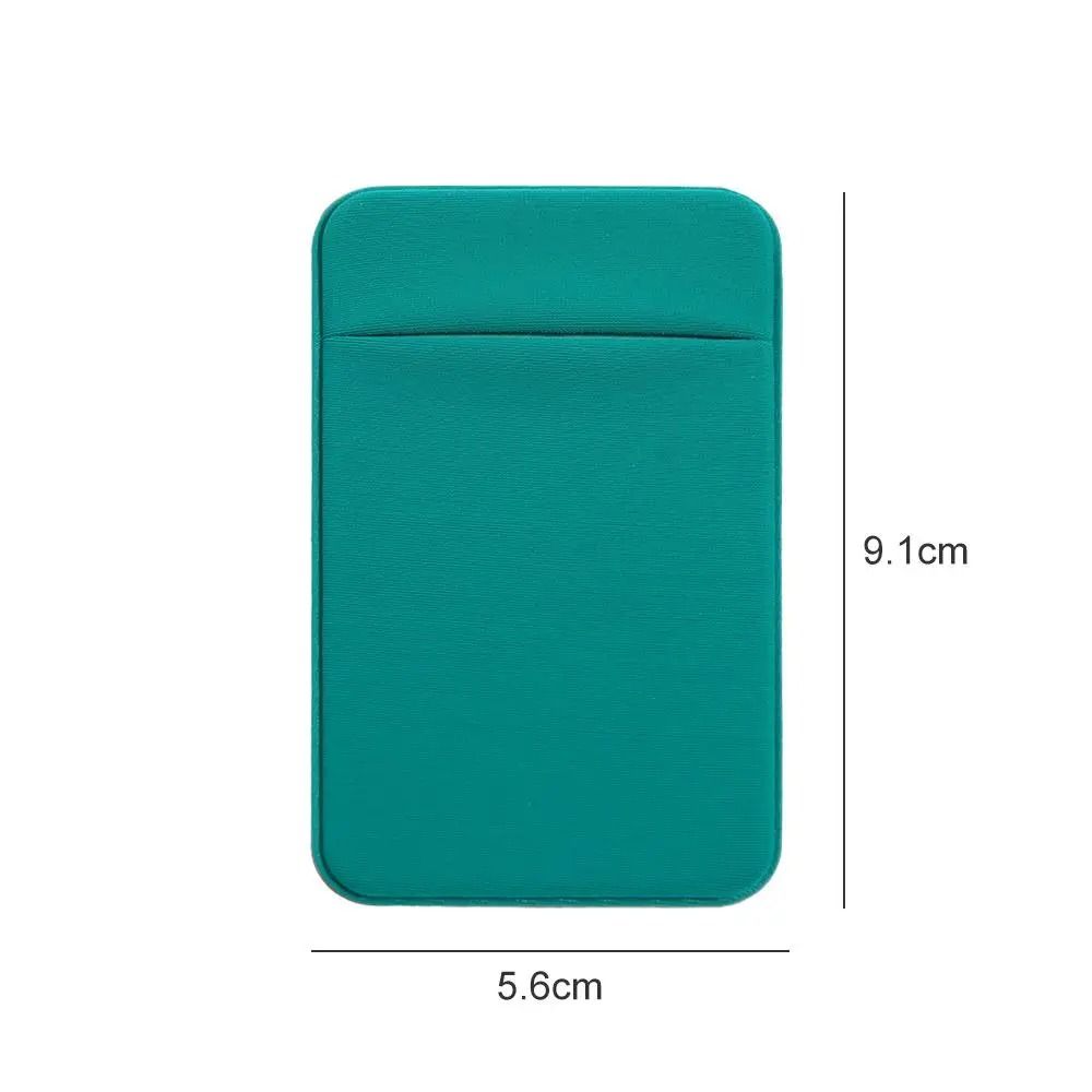 Elastic Cell Phone Card Holder – Slim Lycra Adhesive Mobile Wallet & ID Pocket