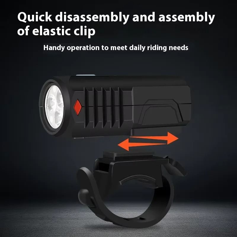 Super Bright LED USB Rechargeable Bicycle Front Light and Taillight Set