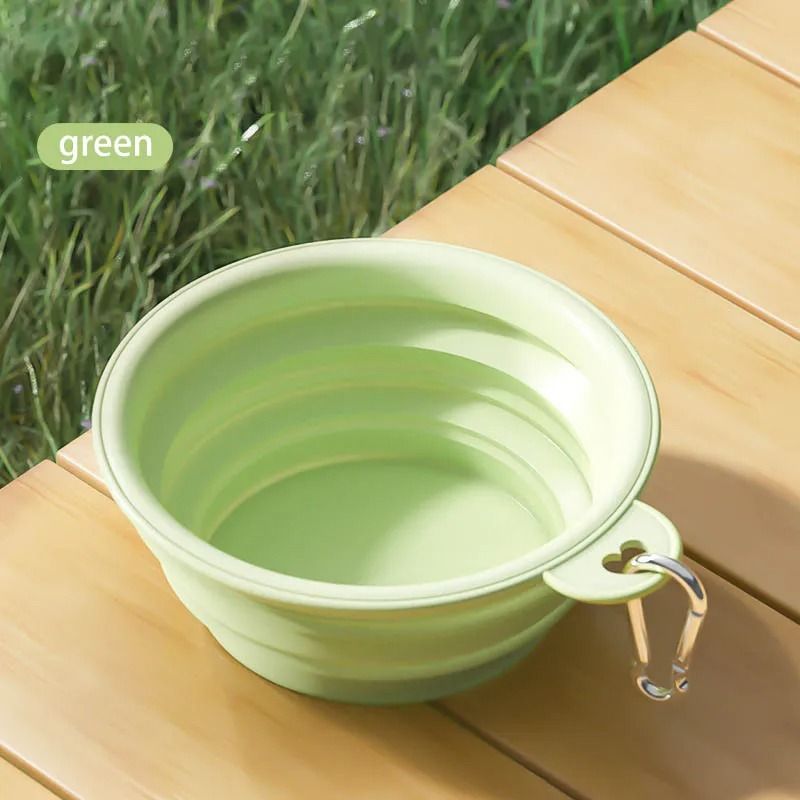 Foldable Silicone Dog Bowl Large Capacity Portable Pet Travel Feeding Bowl