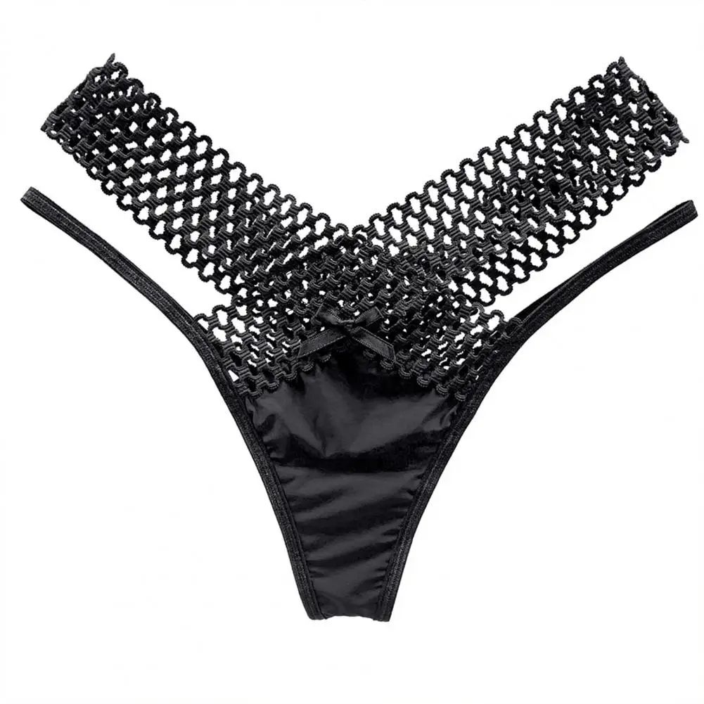 French Strappy Womens Mesh Thong Low Rise Sheer Lingerie