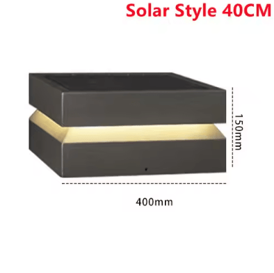 Solar Square Pillar Light – IP65 Waterproof LED Garden Fence Post Lamp