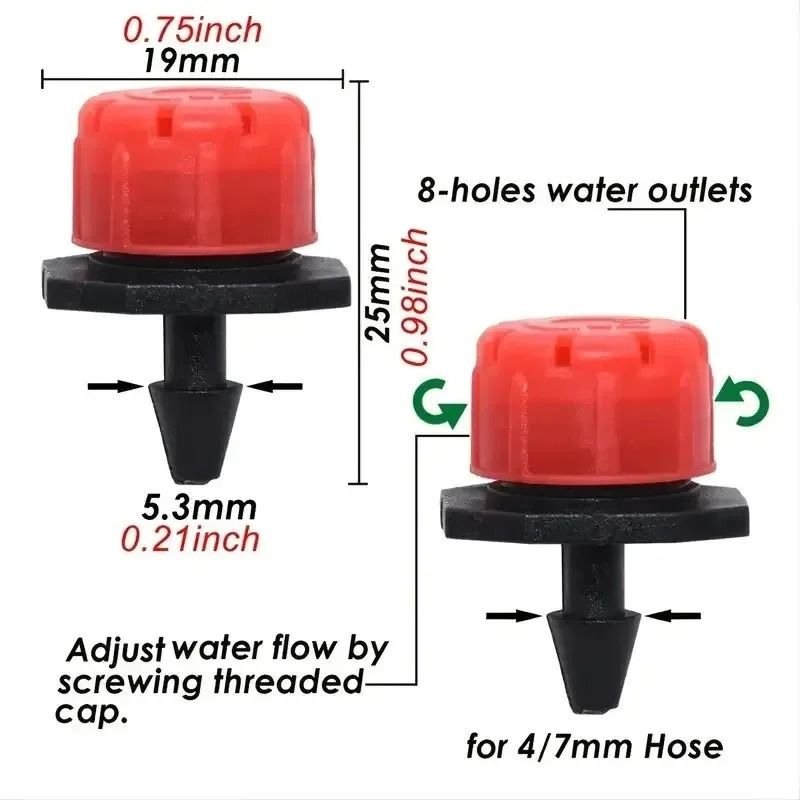 Automatic Watering Garden Hose Micro Drip Watering Kit Adjustable Nozzle System