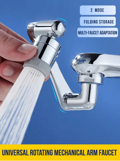 Stainless Steel 1440 Degree Swivel Robotic Arm Faucet Extender