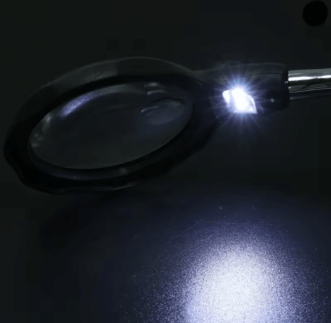 Desktop LED Soldering Magnifier