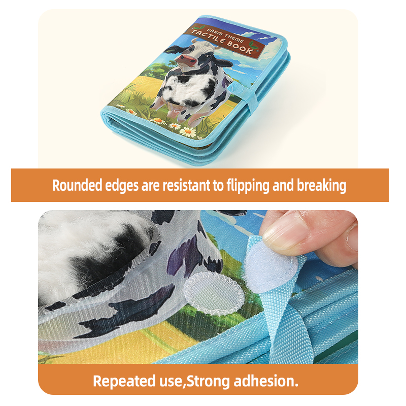 Interactive 3D Children's Cognitive Books, Animal Farm Touch & Learn Educational Books