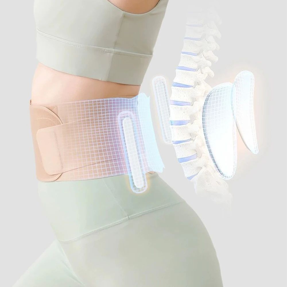 Thin Breathable Waist Support Belt for Lower Back Pain Relief