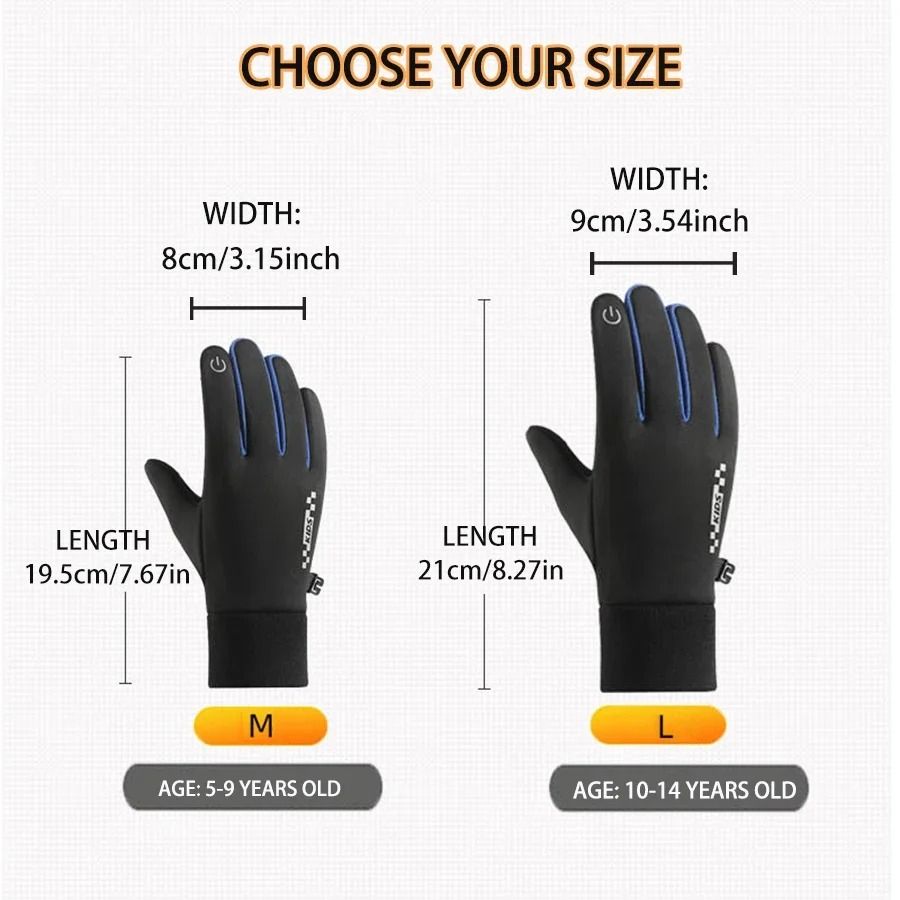 Professional Youngsters' Winter Tactical Riding Gloves