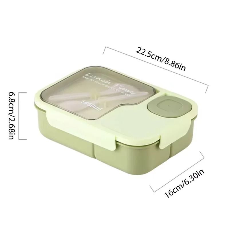 Kid's Bento Lunch Box with Integrated Tableware