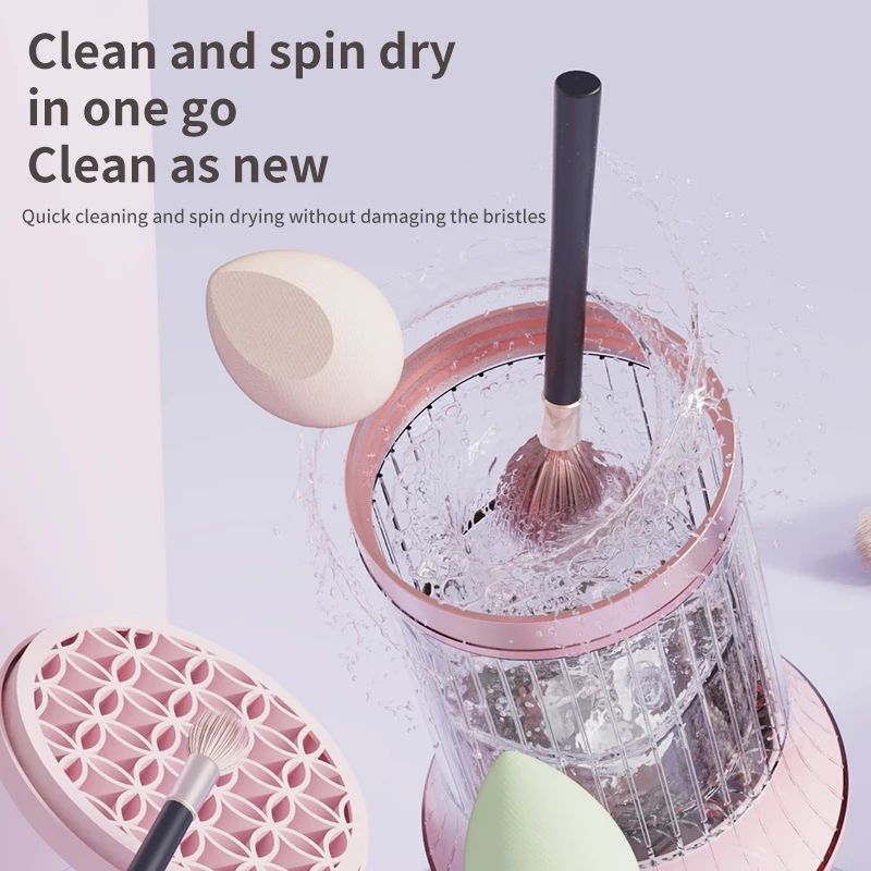 Electric Makeup Brush Cleaner with Drying Function