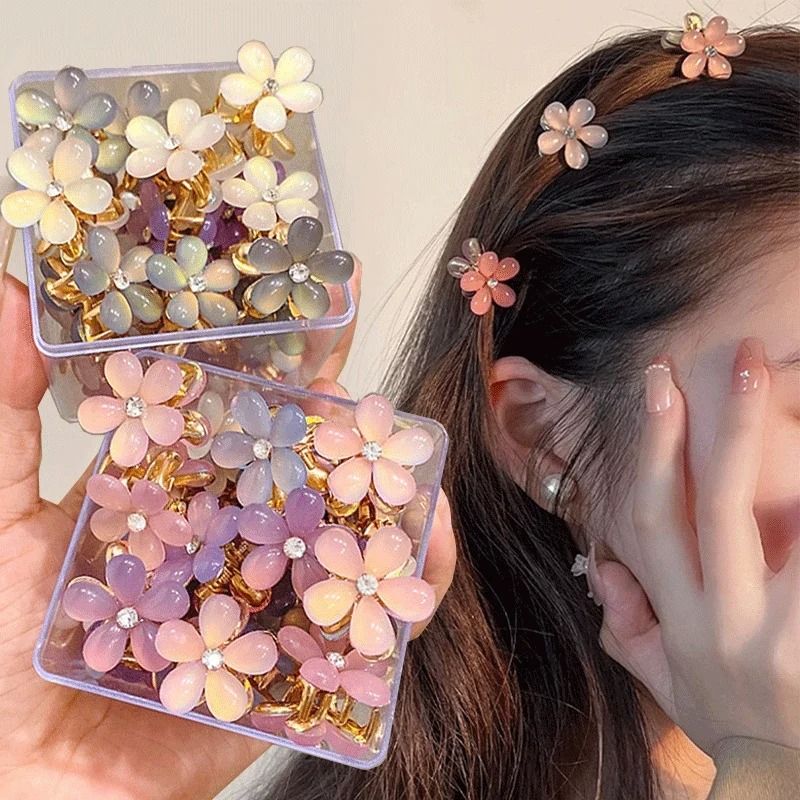 Sweet Opal Garden Mini Flower Hair Claws  10 Piece Set